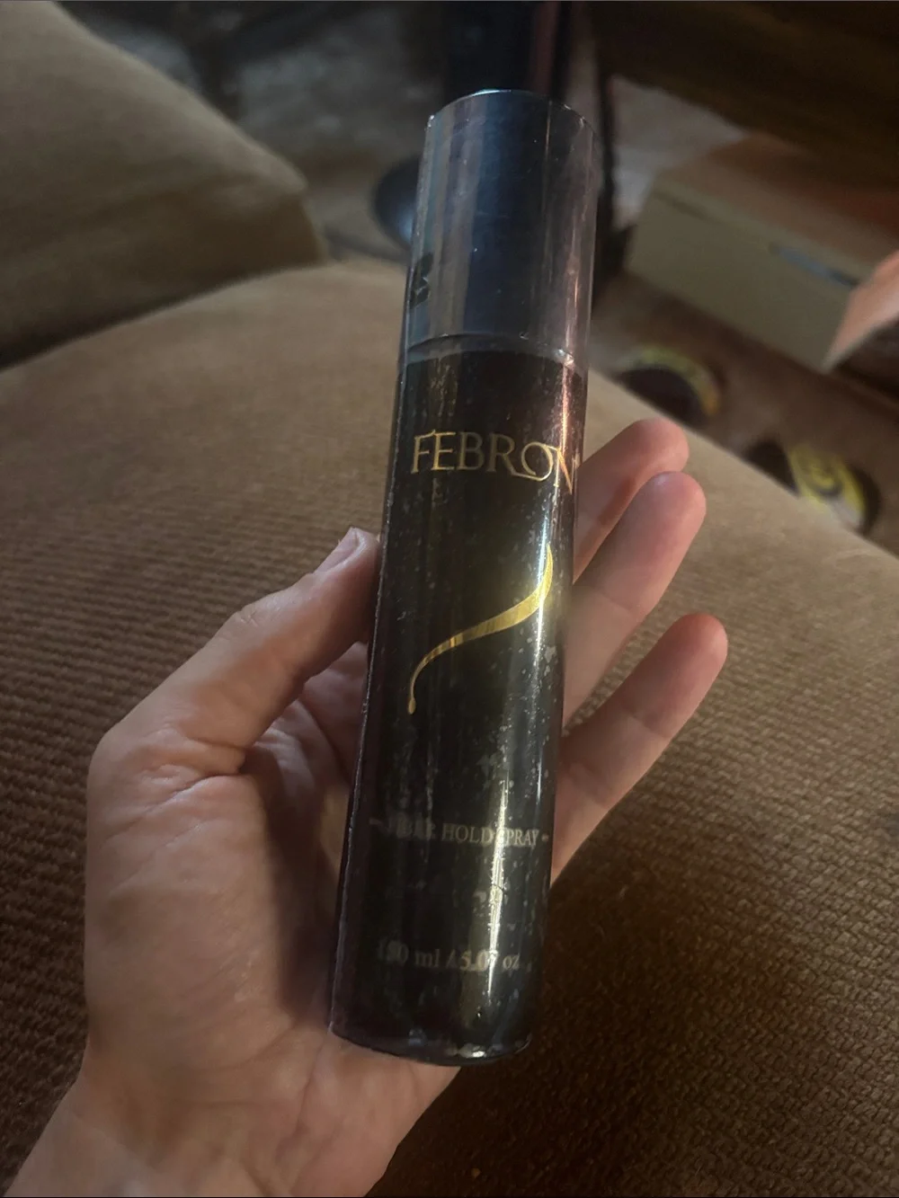 Febron Strong Hold Hair Spray — Black